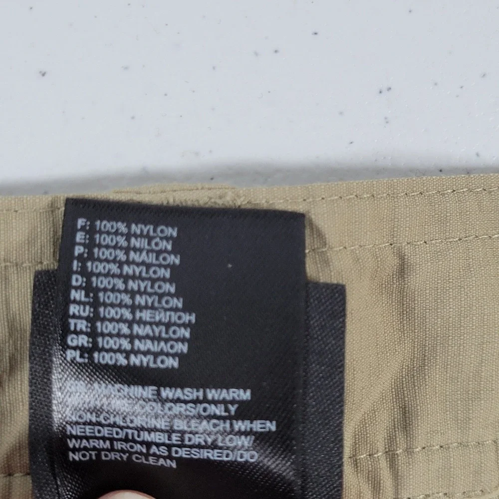 The North Face Mens Cargo Shorts Tan Size 32 Utility Outdoor Casual‎